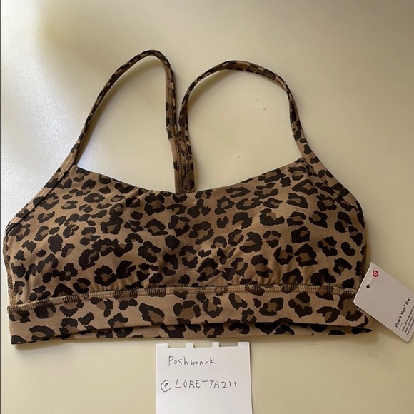 Lululemon True Leopard Print Flow Y Bra - Picture 2 of 6